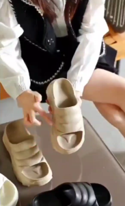 READY STOCK Womens Thick Slippers Cushion Couple Home Shoes Non-Slip & Cozy