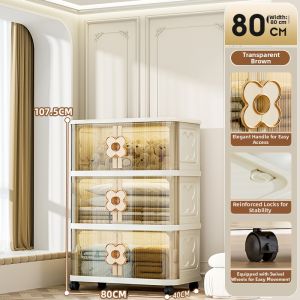JILI | Multifunctional Living Room Storage Cabinet Foldable