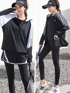 Womens Loose Quick Dry Running Fitness Clothes Yoga Sports Set plus Size Outdoor Professional Training Fat MM Large Size