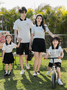 Family Matching Summer Polo Shirts Set 3-4 Pieces