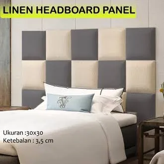 Wallpanel Dinding 3D Kamar Tidur| Seri Oscar Headboard Bed Foam Tempat Tidur Wallpanel 3D (Peredam Suara)
