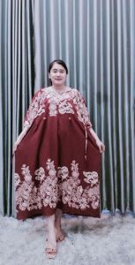 DASTER ARAB SUPER JUMBO LD 150 /XXXL KEKINIAN  BAJU WANITA LONG DRESS MODEL BARU  BUSUI FRIENDLY