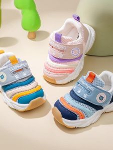 Spring Summer Baby Walk Shoes Soft Bottom Boys Girls Crawling Shoes Mesh Shoes Toddler Shoes Infant Shoes Miki House Brand