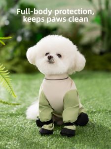 Waterproof Dirt-Repellent Full-Body Coat for Small to Medium Dogs