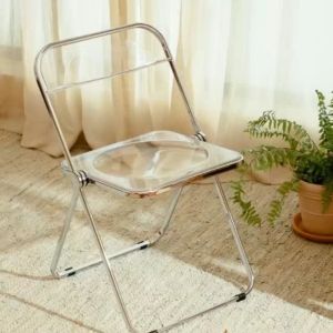 [Freeship Max ]Ghế GấpTrong Suốt Cao Cấp Chống Trầy - Phong Cách Hàn Quốc Chụp Hình Livestream Trang Trí Phòng_Nội Thất Home Yanna
