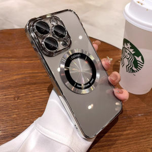 Luxury Clear TPU Wireless Charge Phone soft Case for IPhone 16 15 14 13 12 11 Pro Max 15 14 Plus Shockproof Soft Bumper Cover