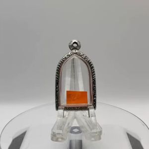 No.(524) ตลับพระ กรอบพระสแตนเลสลายไทย พิมพ์พระไพรี วัดบวช /พิมพ์ใกล้เคียง ขนาดวงใน 2.2*3.3 ซม. ขนาดใส่สวย 1.7*3.0 ซม. หรือขนาดพระที่ใกล้เคียง