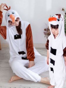 Halloween Adult Snow Treasure Costume Kids Dress up Frozen Snowman Baby Performance Costume Christmas Stage Play