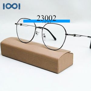 IOOI Eyewear - Kacamata Kotak Bulat TR Lensa Anti Radiasi Blueray Photocromic Wanita 23002