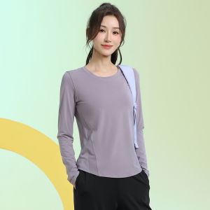 sui xin yu qie | Áo Yoga Dài Tay Thoáng Khí Hút Ẩm
