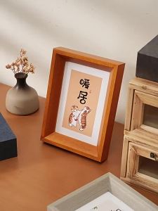 DIHUANTUO | Scandinavian Style Solid Wood Photo Frame Display Stand