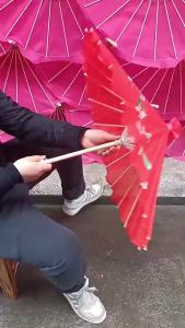 Chinese Art Umbrella Vintage Chinese Traditional Oil Paper Umbrella Portable Folding Dance Umbrellas Photography
