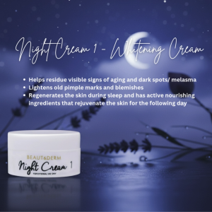 Beautederm Night Cream 1 10g Whitening