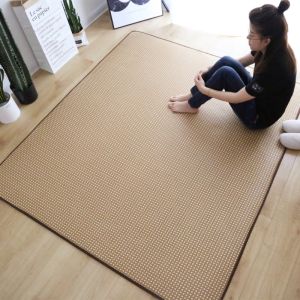 Rattan Woven Cool Mat Carpet Simple Living Room Bedroom Tatami Mat Mattress Four Seasons Childrens Game Mat Crawling Mat
