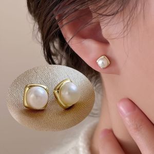 Korean Fashion Small Pearl Earrings Elegant Simple Earring Women Accessories Jewelry for Girls