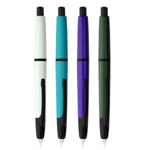 Moonman A2 Press Fountain Pen Retractable EF Nib 0.4mm Resin Ink Pen Converter For Writing Christmas Gift Lighter Than A1