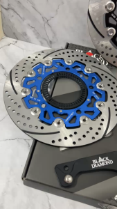 PIRINGAN CAKRAM BLACK DIAMOND PCX 160 ABS NEW 2025 2024 2023 2022 SENSOR NYATUH KE CAKRAM FLOATING 260MM 260 MM