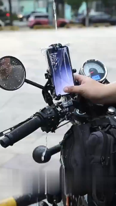 FR-C1376 Sarung HP Transparan Anti Air Universal / Sarung Handphone Tahan Air / Tas HP Motor