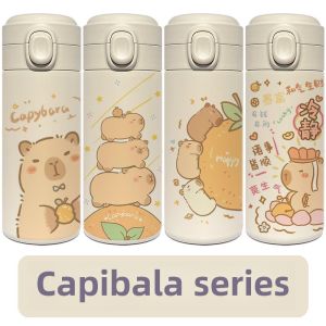 Capibara Thermal Cup Creative Style Stainless Steel Water Bottle 450ml Capacity for Elementary School Students Girls