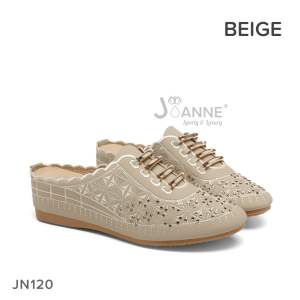 JOANNE Slop Wedges Loafers Shoes Sepatu Wanita #JN120