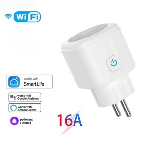 Wifi Smart Socket EU Plug 16/20A Power Monitor Remote Control SmartLife APP Works with Alexa Yandex Alice Google Assistant