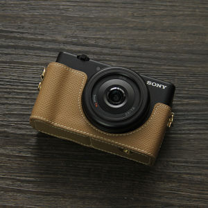 Leather Dual Camera Case Base for Sony ZVE10ii A6700 A7C2 A6400 A6100 ZV1M2 Digital Camera Accessories Simple Style Artificial Leather