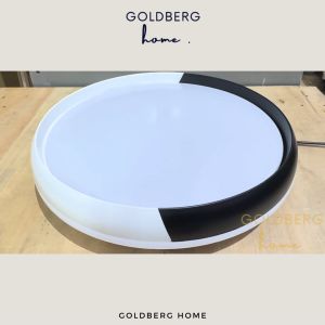 Glasgow Black and White LED 39cm 36W Ceiling Light - Twist & Turn open| Goldberg Home