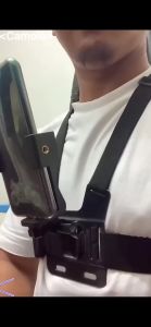 สายรัดหน้าอก Chest Strap Mount Holder [จัดส่งตลอด 24 ชั่วโมง] สายรัดหน้าอกพร้อมคลิปหนีบโทรศัพท์มือถือ สายรัดหน้าอก จับมือถือ และGoPro สำหรับกิจกรรม outdoor ตกปลา