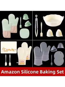 MOLORE | Heat Resistant Silicone Oven Gloves Baking Set