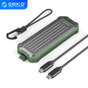 ORICO 3500MB/s Portable Outdoor M.2 NVMe SATA SSD Case Dual protocol Shockproof Enclosure 10Gbps with Lanyard Heatsink PSSD
