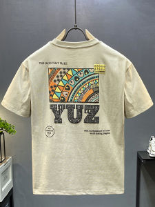 เสื้อยืดแขนสั้นผู้ชายสไตล์อเมริกัน ทรงหลวม ผ้าฝ้าย ระบายอากาศได้ดี ทรงหลวม แฟชั่นฤดูร้อน สำหรับเยาวชน