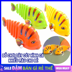 Đồ Chơi Cá Vặn Cót Bằng Kim Loại Siêu Bền - Đồ Chơi Cá Vẫy Đuôi Vui Nhộn Cho Bé - Trò Chơi Xả Stress Giải Trí Trẻ Em Trí Tuệ Khéo Léo