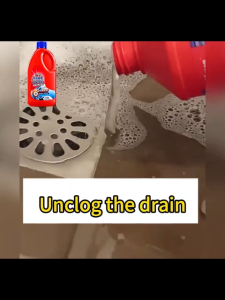 Thick Gel Drain Clog Remover 500g Drainage Cleaner for Baradong Toilet & Sink Dissolves Hair Grease & Stubborn Blockages Safe for Pipes Deodorizes