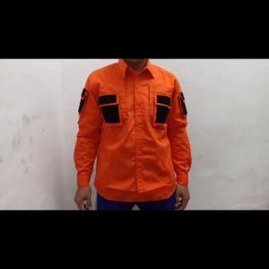 Asnh Kemeja Pdl Taktikal Arcadia Lengan Panjang Bahan Kuat dan Mudah Sobek Quickdry Hitam