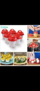 Silicone Egg Boil 6pc (Tanpa Kotak) Cetakan Telur As Seen On Tv Tempat Rebus Telur