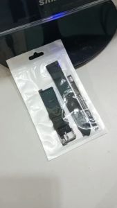 Tali Jam Tangan Kulit Sapi Crazy Horse Selapis Hitam 22823 Bergaransi