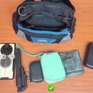 Everybicycle Waterproof Men 3 in1 Bag Chest Bag Waist Bag Backpack High Capacity Beg Pinggang Lelaki