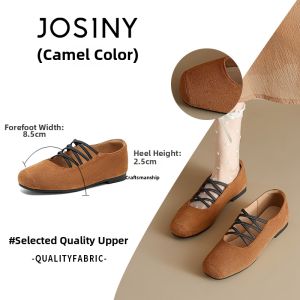 Josiny | Ballet-Style Cross Strap Flats