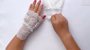 Aksesoris Mode Handsock / Handsock Renda Tambahan Pergelangan Tangan Embellishment Bisa Di Lepas