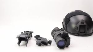 BOOIU J Arm Night Vision Mount for AN/PVS-14 Monocular NVG Dovetail Night Vision Scope Tactical Fast Helmet Mount J Arm Adapter