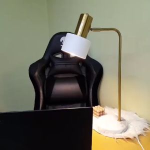 FourCJH Nordic Night Light Side Table Lamp Minimalist Desk Lamp Shade Bed Side Table