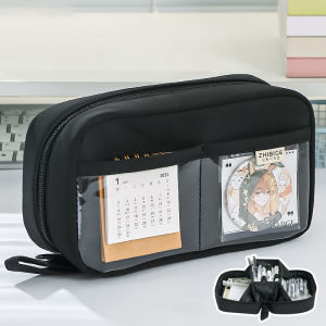 Large-capacity Volcano Pencil Case 3-Compartment Storage INS Pencil Case Stationery Organizer for Boys Girl Back-to-School Gifts