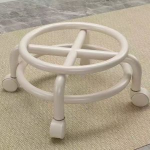 Mobile Acrylic Stool Wheeled