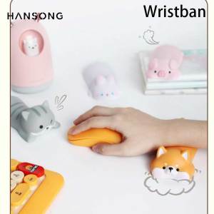 Wrist Rest Support for Mouse Keyboard Computer Elbow Pad Arm Rest for Desk Ergonomic Kawaii Cartoon Office Supplies White-collar