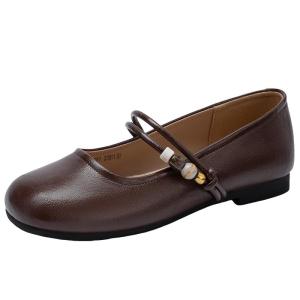 Josiny | French New Summer Stylish Beaded Vintage Leisure Unique Temperament Gentle Flat Shoe