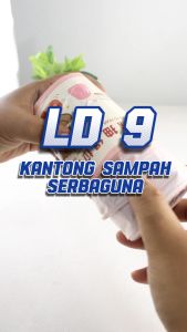 Kantong Plastik Sampah Gulung 1 Roll Plastik Sampah Portable Trash Bag Multifungsi Terbaru LD-9