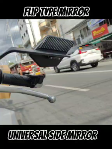 Universal side mirror for motorcycle flip type spyker clear view