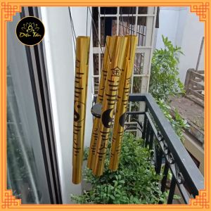 Chuông gió phong thủy bát quái 5 thanh ngũ hành Kim Mộc Thủy Hỏa Thổ chuông gió treo cửa trang trí chiêu tài trừ tà khí - shop Diệu Tâm