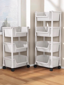 ZHUANJIAO | Mobile Book and Bag Storage Shelf