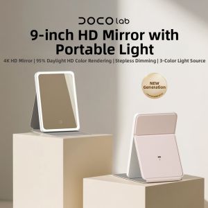 DOCO LAB | Portable Foldable Desktop Lighted LED Makeup Mirror